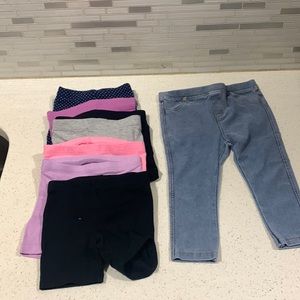 One pair of leggings 8 pairs of short 5 longs sleeve and 1 skirt